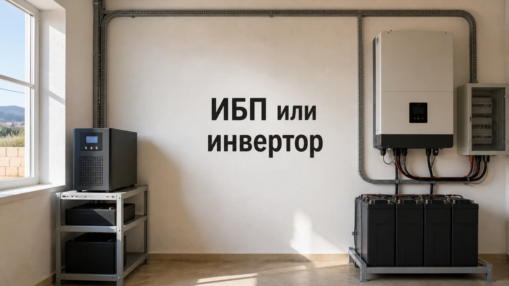 ИБП или инвертор для резервного питания дома: в чём разница и что выбрать