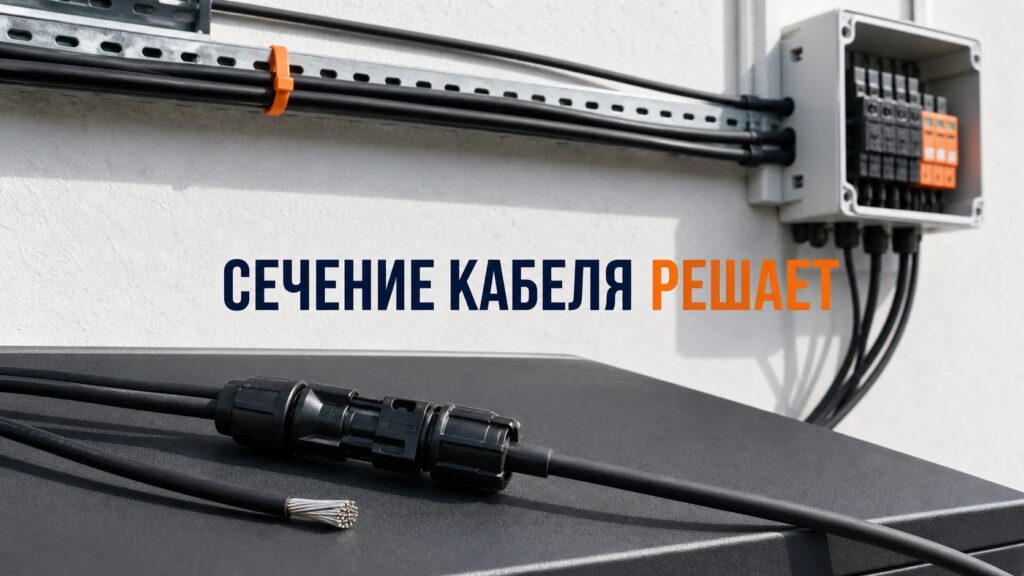 Кабели и разъёмы для солнечной станции: почему нельзя брать наугад и где теряется выработка